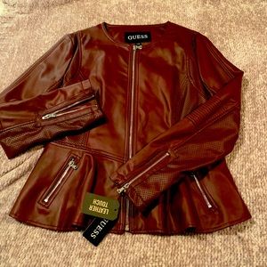 NWT guess leather jacket